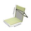 Floor Chair with Back Support Camp Bleacher Cushion Seat Pad Storage Bag Foldable Beach