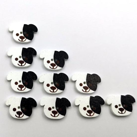 50Pcs Painted Buttons Bright Color Beautiful Easy Clean Not Easily Break Craft Buttons for Clothing
