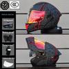 ORZ Bluetooth Flip-up Dual Visor Motorcycle Helmet for Men & Women, HD Full Face, Wingxin Certified for All Seasons.