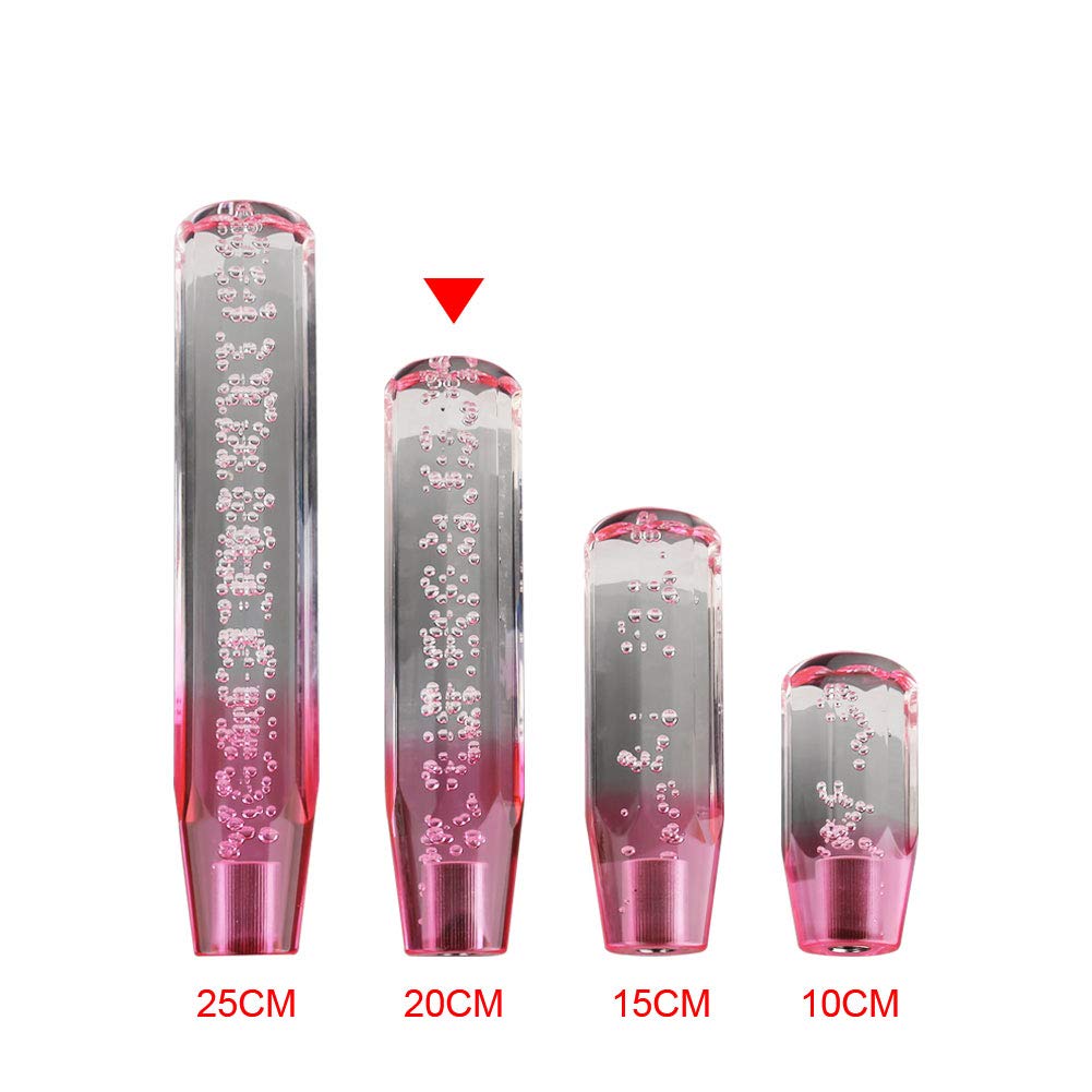 ADPOW Universal Crystal Shift Knob with Foam Octagonal, 7.9 Inches (200 Mm), Bubble Gate