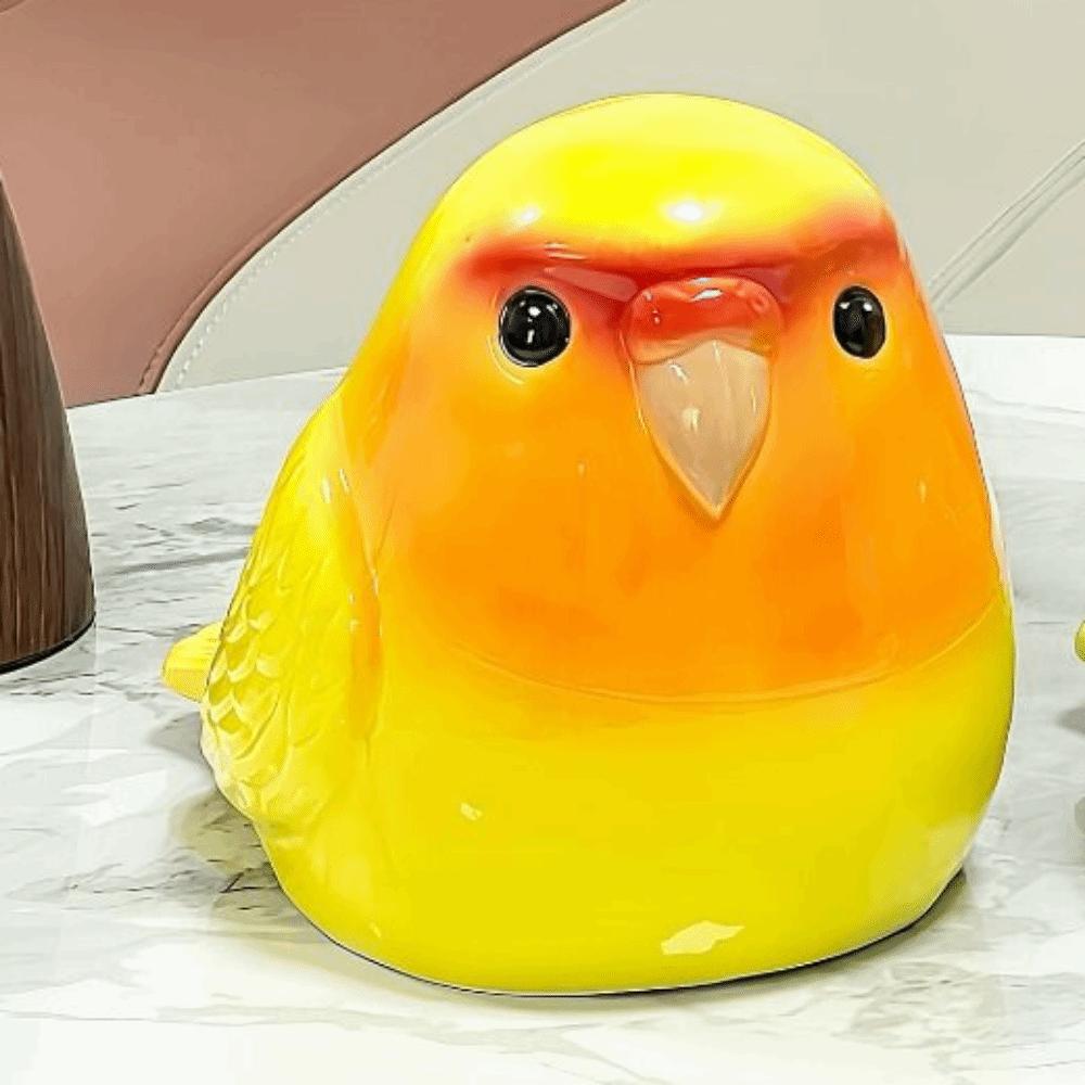 Lieblicher Papierhandtuchspender Keramik Papagei Taschentuch Aufbewahrungsbox Modern Servietten Aufbewahrungsetui Büro