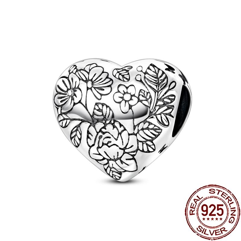 New Charms Copper Colorful Plant Flower Fruit Charm Beads Fit Snake Chain Bracelet Necklace Women Diy Jewelry