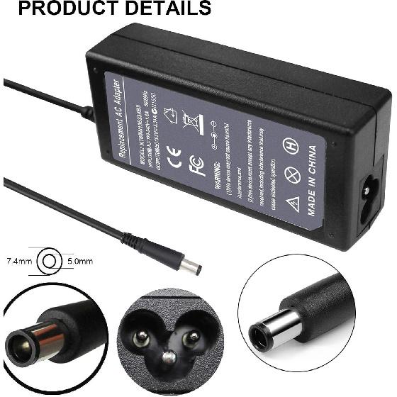 65W 7.4mm Tip Replacement AC Adapter for Dell Latitude 3190 7470 5580 7280 LA65NS2-01 E5570 E7450 E6430 E6410 E6440 E7440 E7470 E5440 E5470 E7240