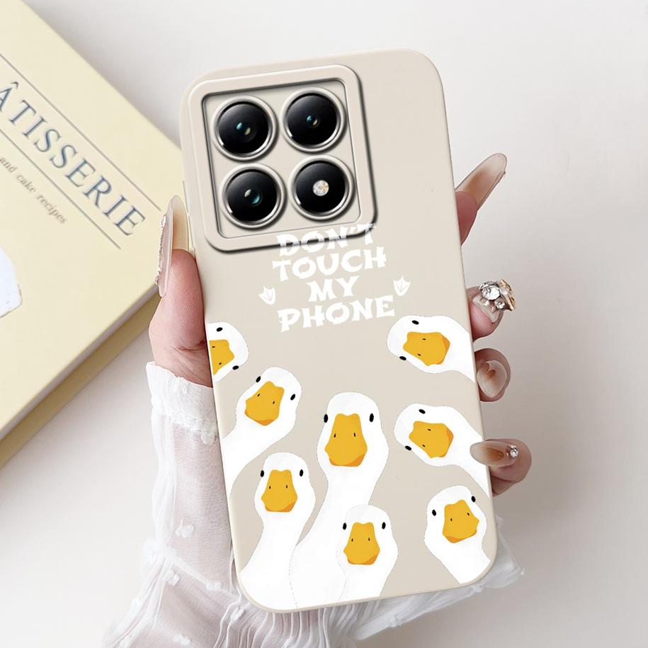 For Xiaomi 14T Pro Case For Xiaomi 14T Phone Case Cute Panda Rabbit Luxury TPU Protective Skin Cover For Xiaomi Mi 14T Pro Coque