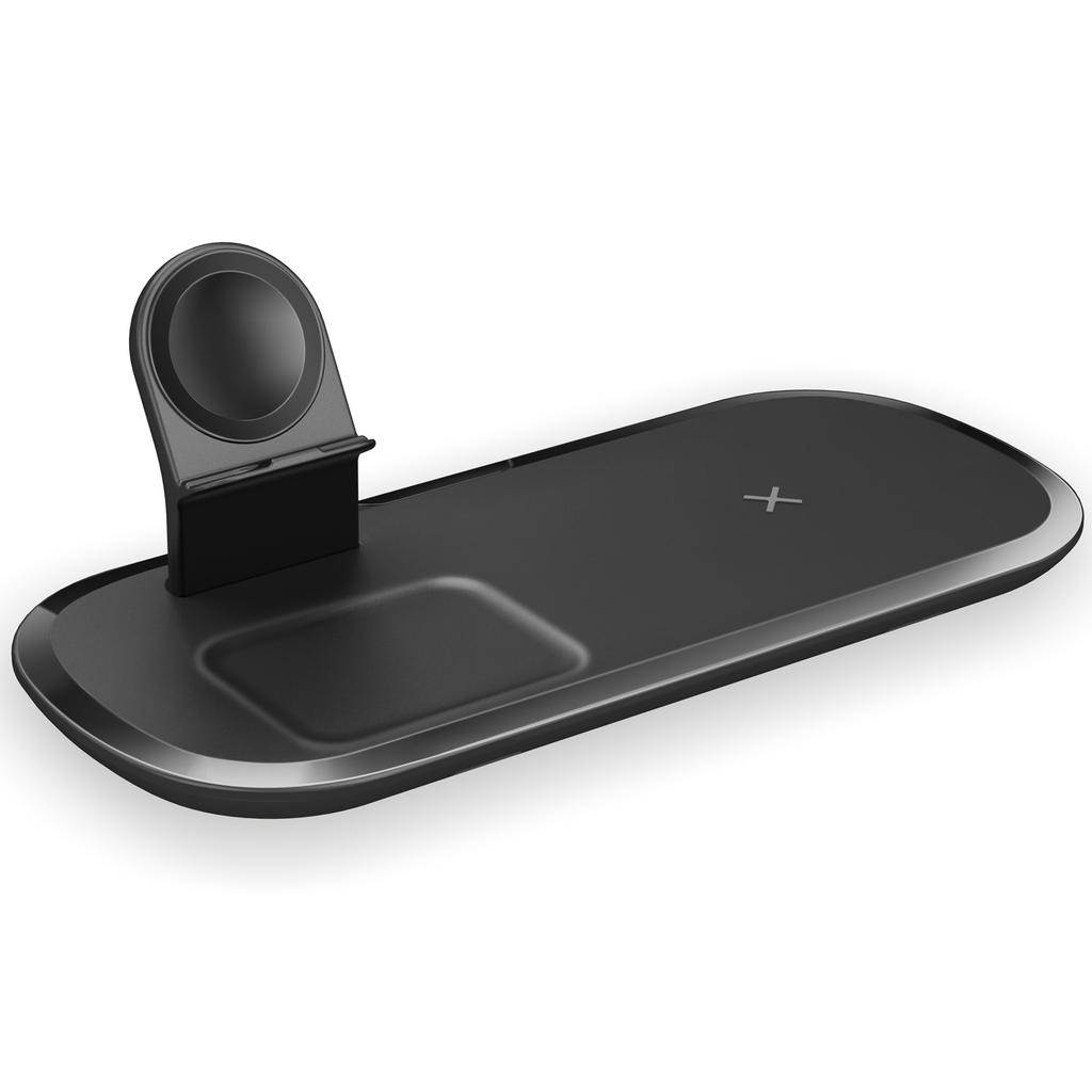 Wireless Charger for iPhone/AirPods/Apple Watch, Charging Station Stand 3-In-1 Charging Pad