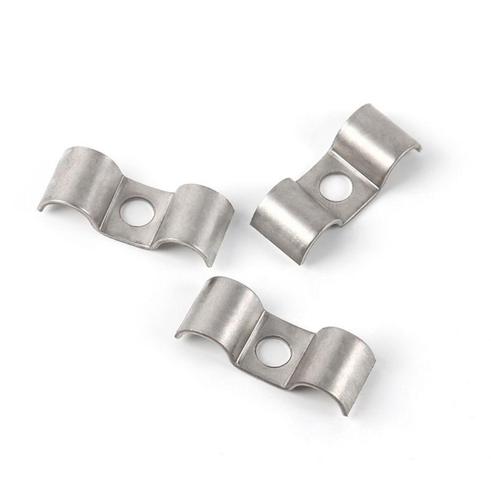 1 buc. clemă pentru țeavă dublă laterală șa cataramă cerc pentru gât linie de țeavă/sârmă/tub/furtun de gaz