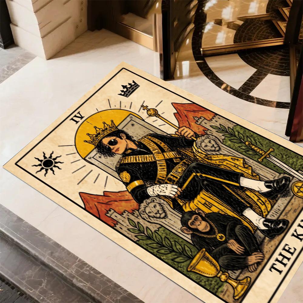 Michael Jackson Pop Icon Floor Mat Suitable For Balcony Kitchen Bedrooms Entryway Antislip Rug Decorate Offices Perfect Gift For Womenmen