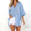 Women's Loose Button Long Shirt Dress With Premium Quality Fabric For Everyday Comfort