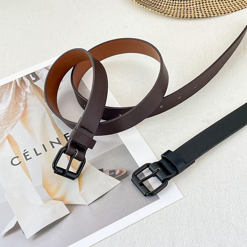 Elegant Black Pu Belt For Women Chic And Versatile For Dresses And Jeans