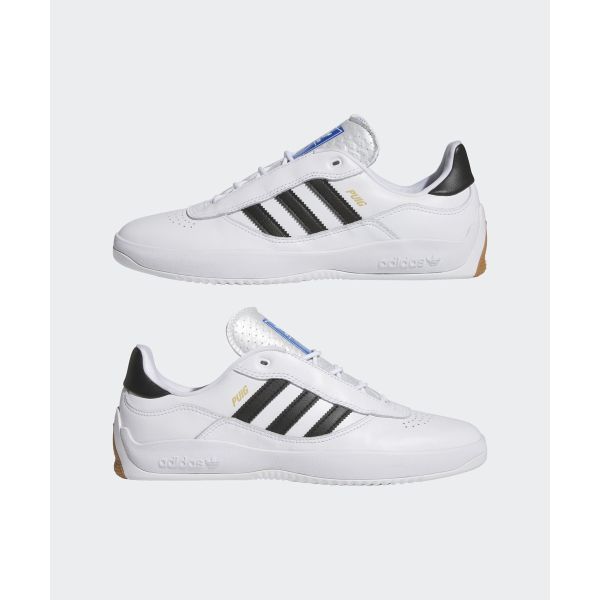 adidas Puig White Black Men Sneakers Cloud-White Core-Black Blue-Bird JH8168