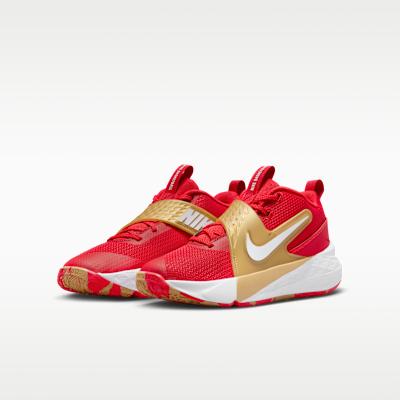 Nike Team Hustle D 12 University Red Gold White (GS)