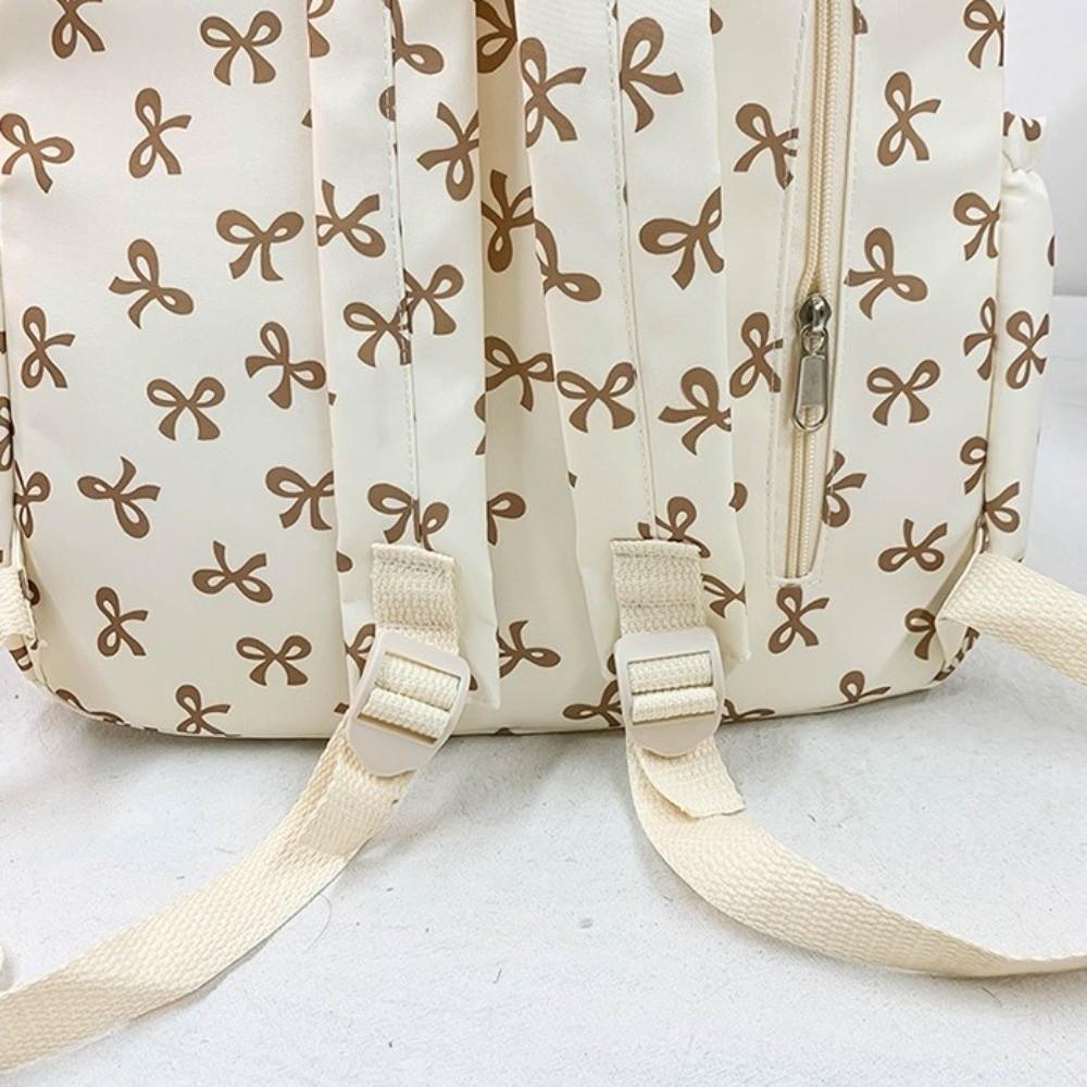 Nylon Bow Backpack Lightweight Teenagers Shoulder Bag Students School Bag  Junior High School