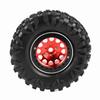 4pcs RC Crawler Rubber Tire Metal Wheel Hub Accessory Fit for 1 10 RC Car 2.2 Inch