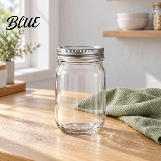 Weithals-Einmachgläser zum Einkochen Glasbehälter mit luftdichtem Deckel Wiederverwendbar Klar Behälter für hausgemachte Marmelade Einfache Reinigung Lagerung Lebensmittel und Fermentation