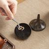 Chinese-style Retro Conical Gyroscope Incense Burner Zinc Alloy Openwork Calligraphy Censer Mini Removable