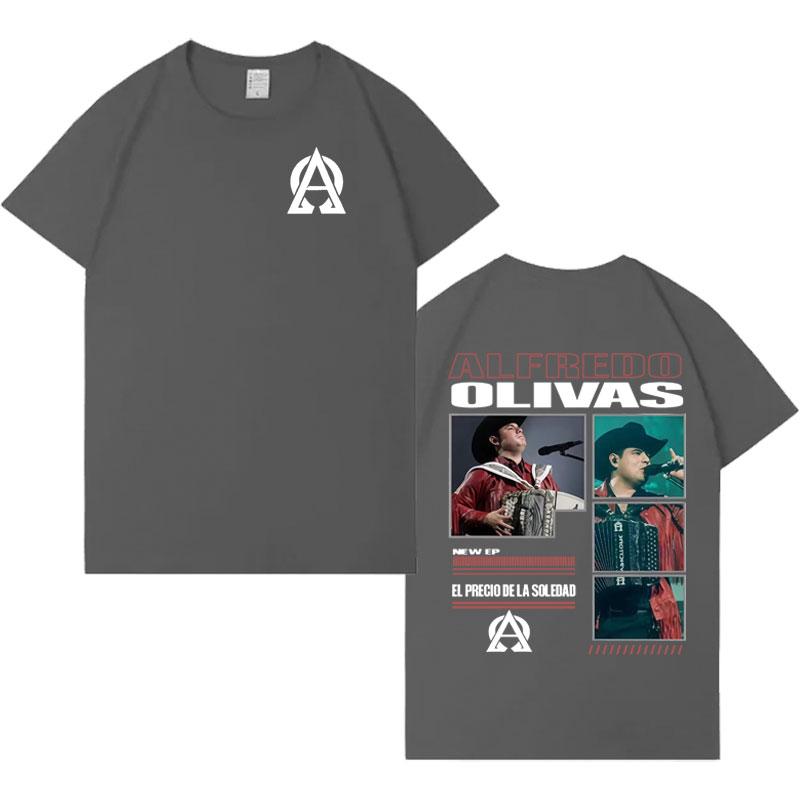 Rapper Alfredo Olivas New Album Tour 2026 Tshrit Mens Womens Fashion Music Casual Tshrits Loose Short Sleeve T Shrits Streetwear