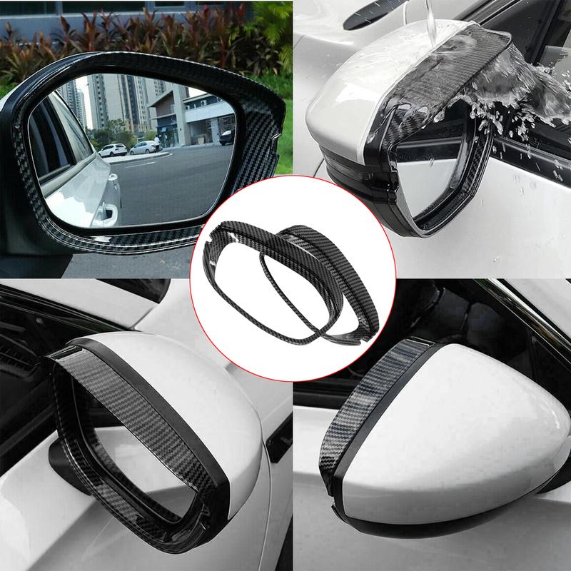 2pcs Car Rearview Mirror Rain Eyebrow Trim Cover Rear View Side Mirror Rain Eyebrow Shield for Honda Civic 11th Sedan -