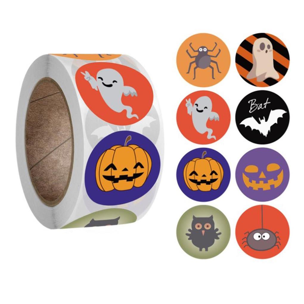 500 Pieces Cartoon Sticker Multipurpose Household Decorations Festival Accessories Halloween Decor Box DIY Prop Holiday Supplies