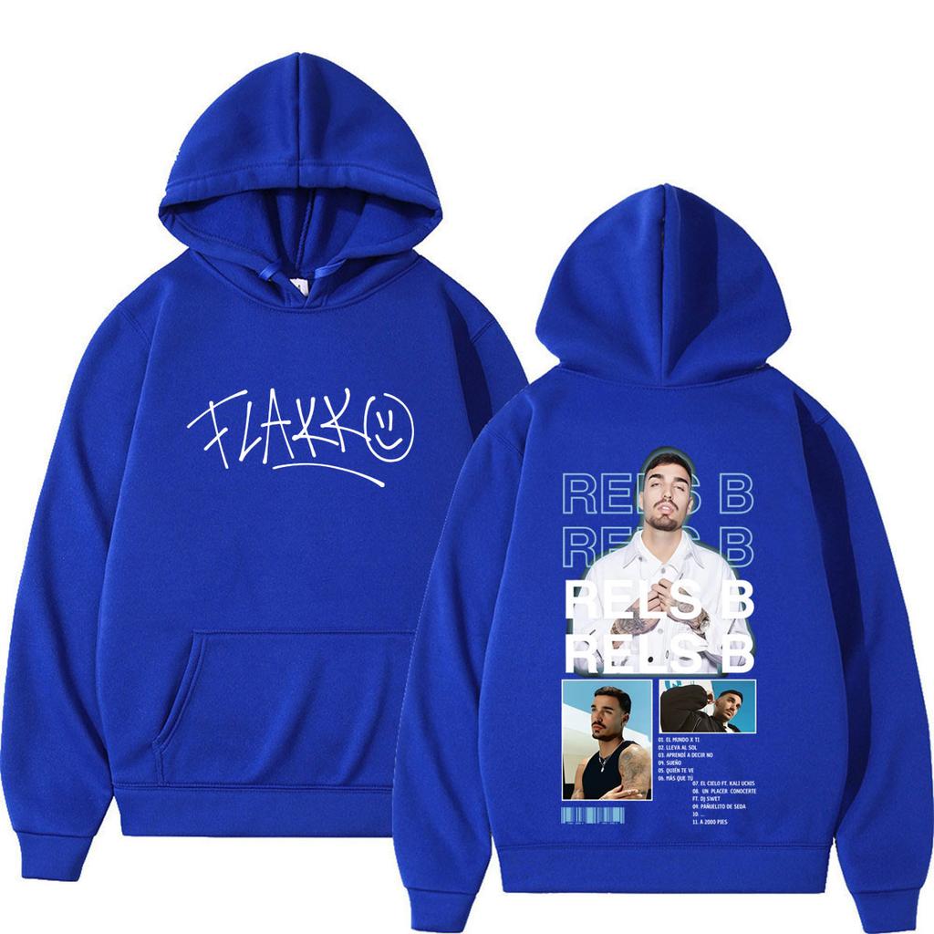 Rapper RELS B Album Tour Print Hoodies Men Women Fashion Hip Hop Pullover Long Sleeves Loose Sweatshirts