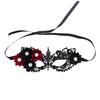 Black Lace Half Face for Women - Masquerade Eye with Sunflower Pattern for Party, Halloween, Dance - Elegant Eye Cover