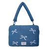 14 Inches Laptop Bag Bowknot Embroidered Computer Handbag Modern Computer Bag  Daily Commute