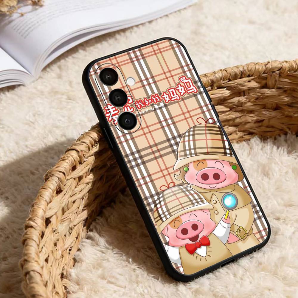 Cartoon Pig Mcdull Phone Case For Samsung Galaxy A91,80,73,72 ,71,53,52,32 ,31,22,21s,20,Soft Black Case