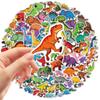 100PCS Cute Dinosaur Stickers Funny Cartoon Animal Aesthetic Decals Vinyl Waterproof  Sticker for Scrapbook Skateboard Laptop