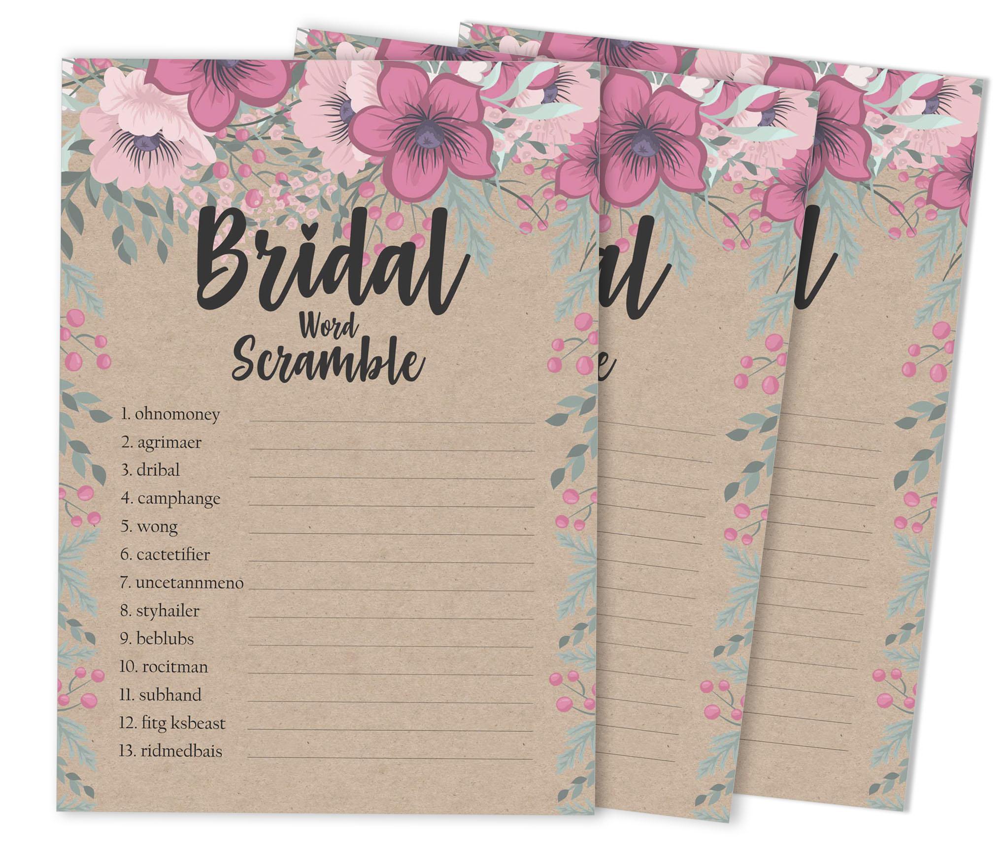 

Inkdotpot 50A Сільський крафт, квіти, бінго, гра, картки, весільний вечір, дівич-вечір, порожній квадрат, заповнений подарунок 5 x 7 Inches бежевий