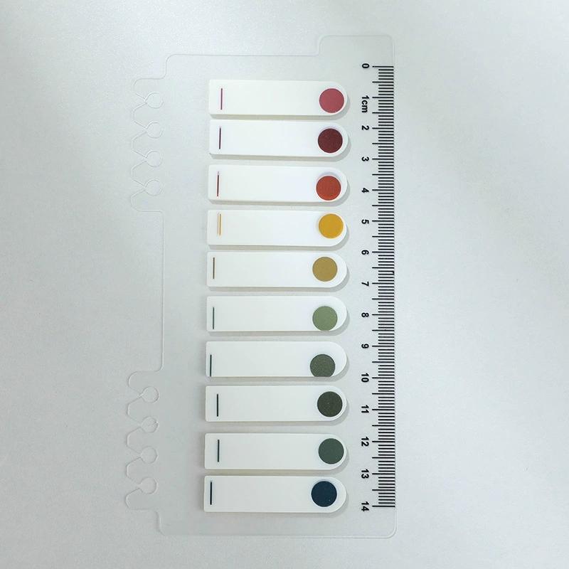 200 Hojas/juego Set de Notas Adhesivas Pastel Morandi Regla Cinta PET Pestañas Índice y Marcapáginas Diarios Planificadores Material Escolar y de Oficina Bloc de Notas