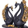 Schwanenpaar Figur Tierstatue Einweihungsgeschenk Dekoratives Kunsthandwerk, Schwanenskulptur Dekor Kunstharz