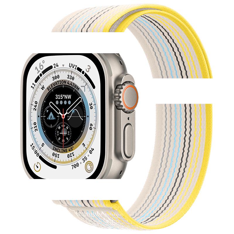 Apple Watch Ultra 10/9 Nylon Woven Velcro Trail Loop Strap