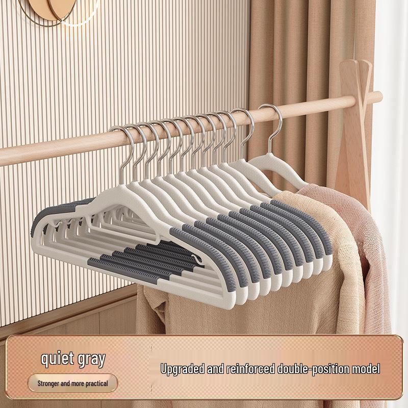 Non-Slip Narrow Short Neck Clothes Hanger with Anti-Shoulder Design