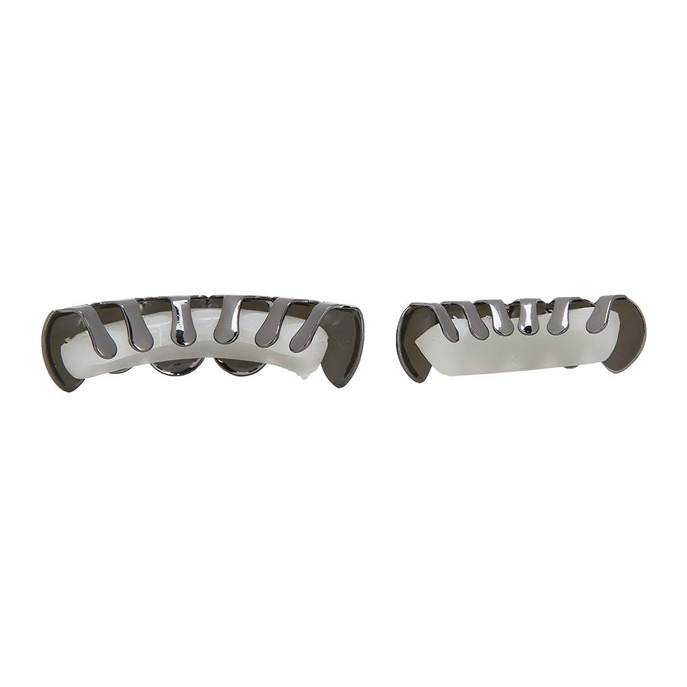 Shiny Teeth Hip Hop Prop Teeth Accessory Decoration for Halloween Party Gift
