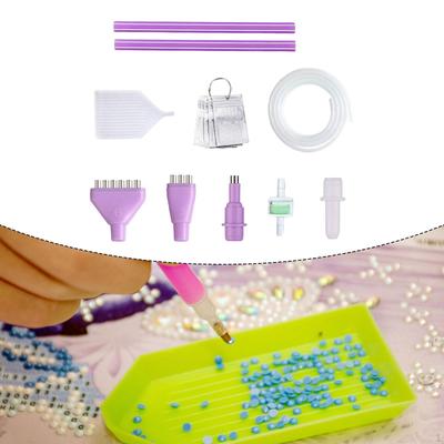Acuum Diamond Painting Drill Pen Tools DIY Includes 3 Multi Heads for Hobby Docorating