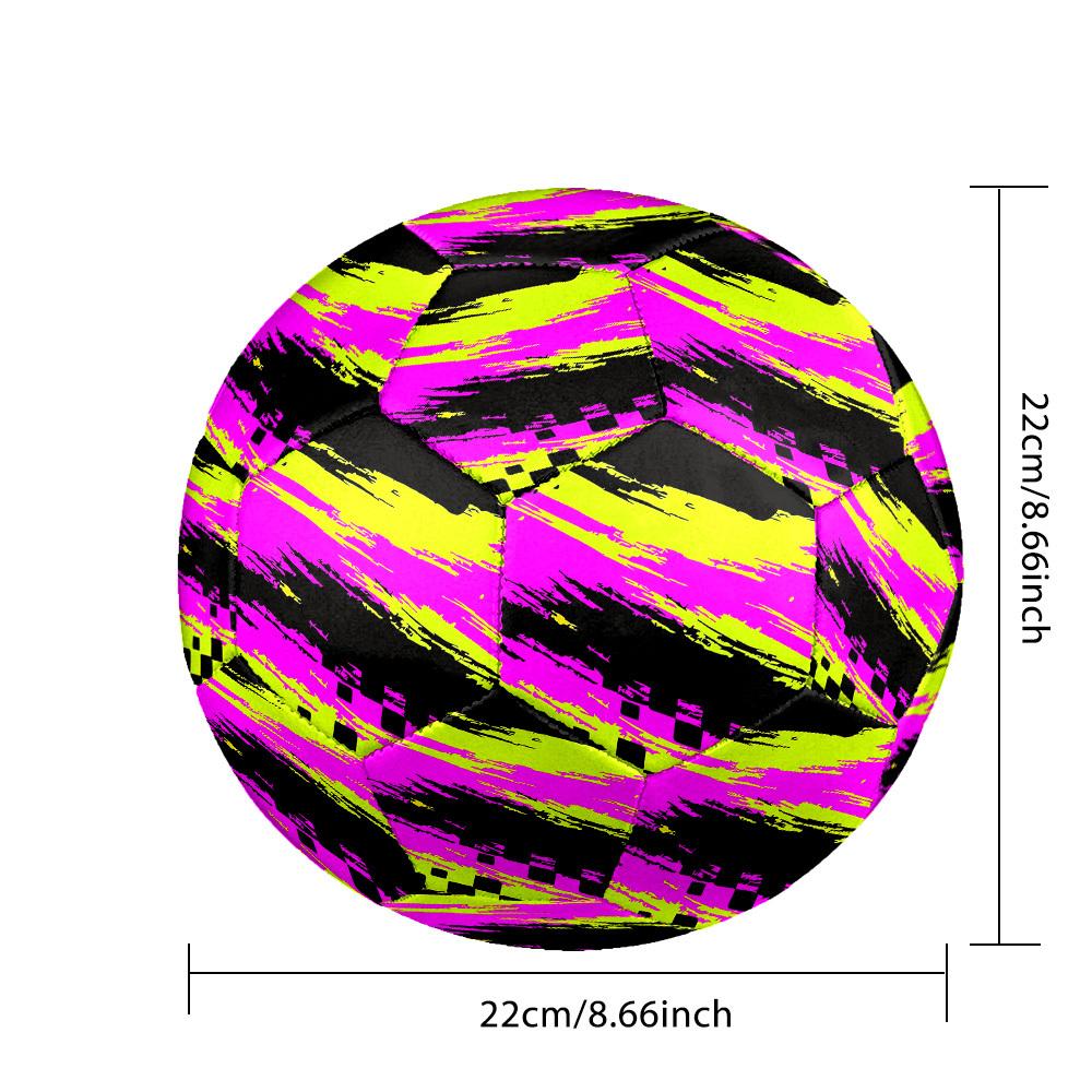 1pc Abstract Graffiti Theme Soccer Ball Football, Size 5, Lightweight PVC, Durable Outdoor Training Soccer Ball, Gift m61446
