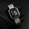 Change to Ultra Case+Band For Apple Watch 40mm 44mm 41mm 45mm Metal Stainless Steel strap for iWatch series Series 98 7 6 SE 5 4