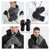 SunGoddy Winter Outdoor Touchscreen and Warm for and Black Men's Gloves, Brushed-Lined, Compatible, Non-Slip, Waterproof, Windproof, Motorcycle,