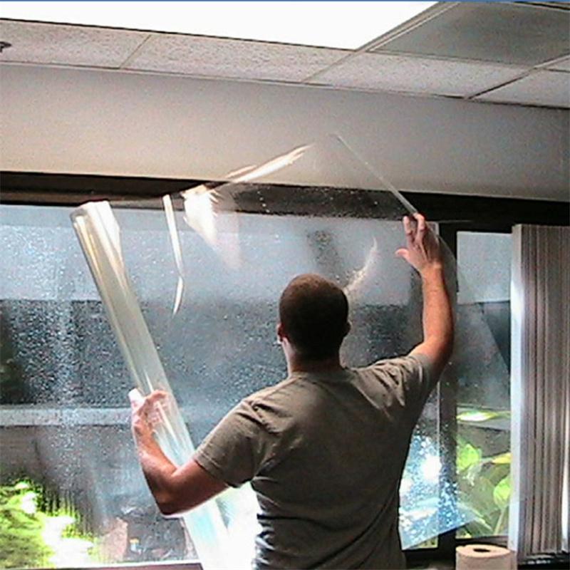 4mil Thickened Transparent Glass Explosion-proof Film Bathroom Tempered Glass Film Shatter-proof Explosion-proof Safety Window Sticker