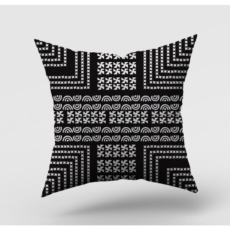 Modern Simple Black and White Geometric Pillow Case Home Sofa Pillow Cushion Cover