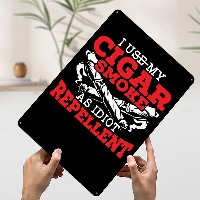

Cigarette Smoker Tinplate Poster Customized Wall Art Vintage Retro Metal Signs for Garage Decoration Room Bedroom Decorations 7.9x11.8In(20x30cm)