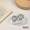 High-End Portable No-Twist Cap Contact Lens Case for Multi-Pair Storage with Double Compartments