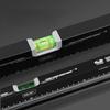1 Pcs 30/40/50/60CM Black Spirit Level Ruler Measurement High Precision Lever Bubbles Non-magnetic Design Horizontal Rulers