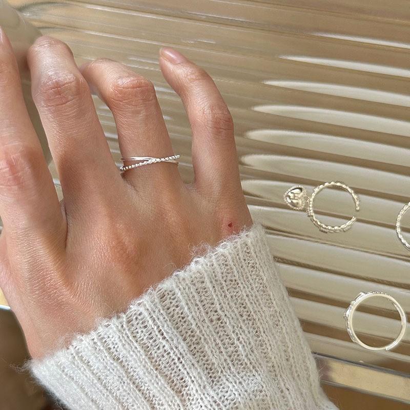Sophisticated Heart Shaped Ring For Women Adjustable And Trendy Silver Plated Fashion Jewelry