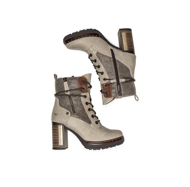 Mustang 1336-510 Beige Ankle Boots
