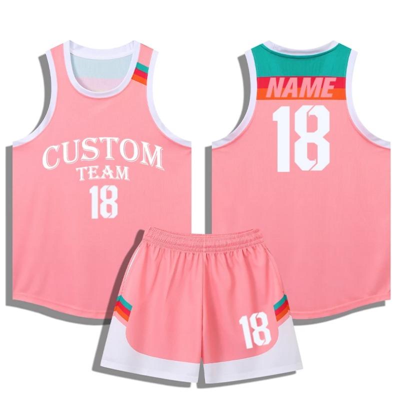 Conjunto de Camiseta y Pantalones Cortos de Baloncesto de Secado Rápido para Niños y Hombres Conjunto de Camisetas y Pantalones Cortos para Niños Ropa Deportiva Masculina Kit de Baloncesto sin Mangas Personalizado A069
