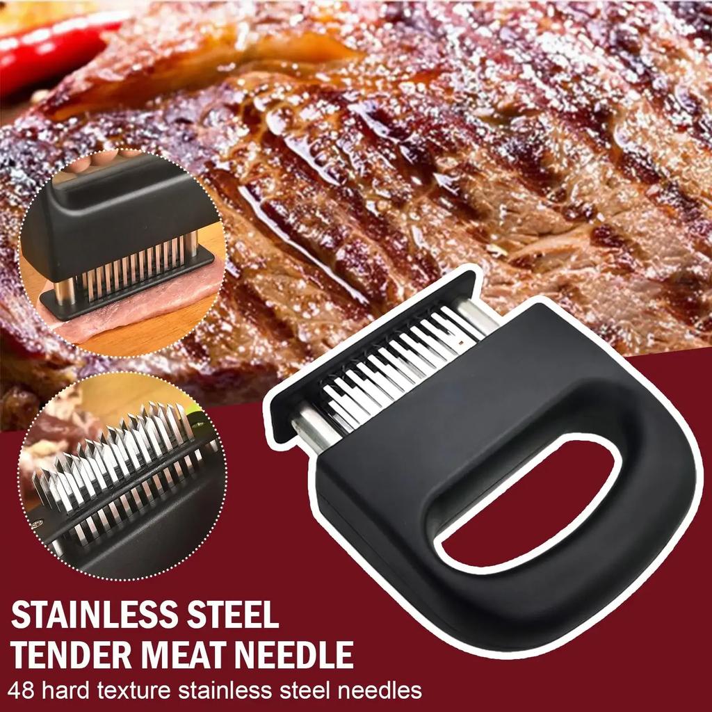 Maso Tenderizer 48 Ocelové jehly Maso Tenderizer Steak Aviváž Pounder Kuchyňské nástroje na vaření Kladivo Gadgets L8O3