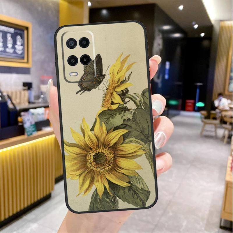 

Beautiful Yellow Sunflower Case For Oppo A5 Pro A15 A17 A57 A77 A60 A80 A40 A18 A38 A58 A78 A98 A96 A76 A16 A94 A74 A54 OPPO A74 4G