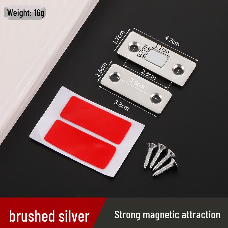 

Магнитный замок из нержавеющей стали для шкафа и двери - Невидимый самозакрывающийся механизм без сверления