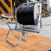 Single Axle Dispenser Wire Spool Holder Robust Steel Construction Versatile Material Holder Wire Rack Perfect For Workshops