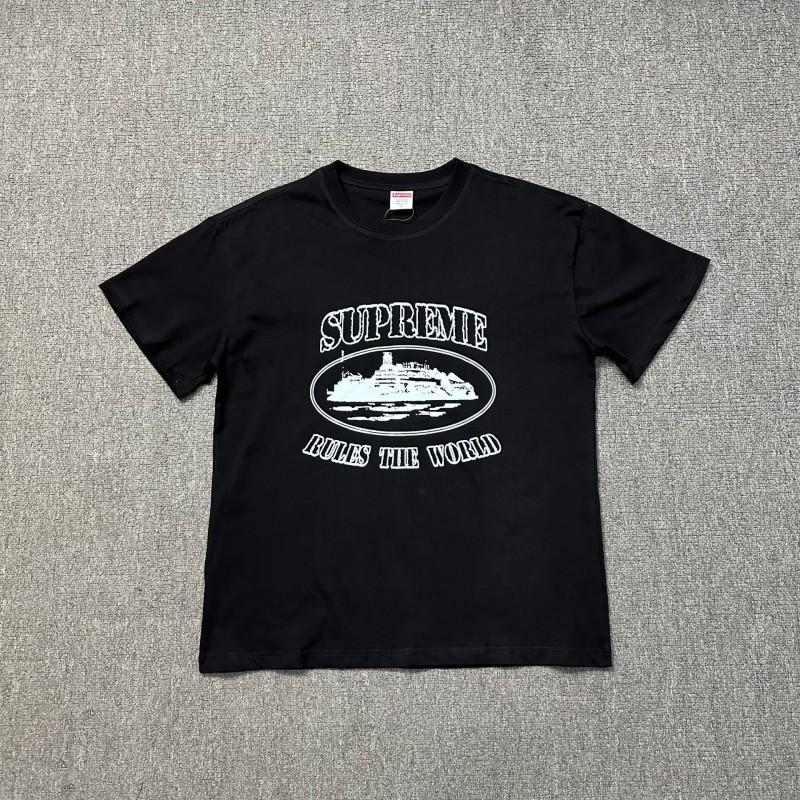Unisex Übergroßes Baumwoll-Grafik-T-Shirt Lockerer Schnitt Rundhalsausschnitt Kurzarm T-Shirt Herren Damen Freizeit